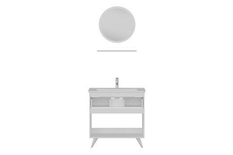 SANYA BANYO DOLABI 85CM AY2K1Ç 1YA1R ETJ BEYAZ ANTRASİT