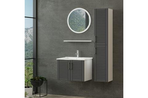 VERA BANYO DOLABI 65CM AS2K 1YA1R ETJ BOY BEYAZ ANTRASİT