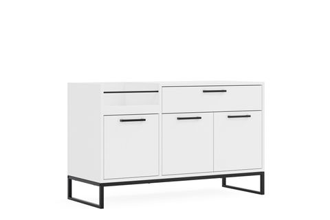 FURMET MODÜLER YUKON  KONSOL, BEYAZ, 3 KAPAKLI 1 ÇEKMECELİ
