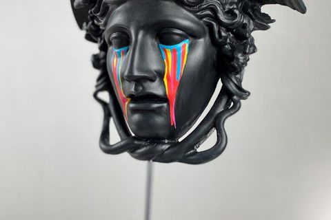 MEDUSA NIGHTMARE POP ART DEKORATİF ROMA YUNAN HEYKELLERİ