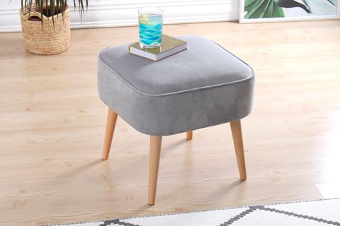 BOLİEN PUF, AÇIK GRİ