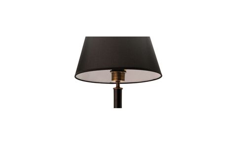 MASSELLO DESIGN ELEGANTE AHŞAP ABAJUR - MASA LAMBASI SİYAH