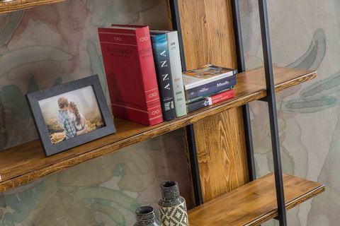 WOODEN LADİN AHŞAP KİTAPLIK, CEVİZ
