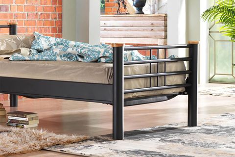 KAPPİS METAL KARYOLA, SİYAH, 90X190