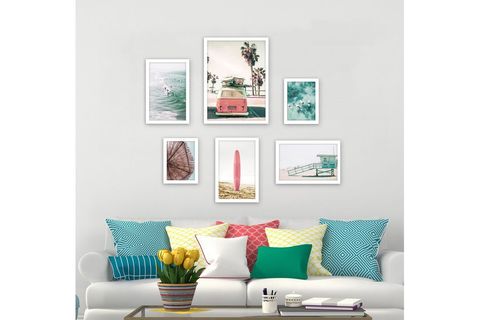 ALTILI TATİL ÇERÇEVELİ POSTER PANO SETİ