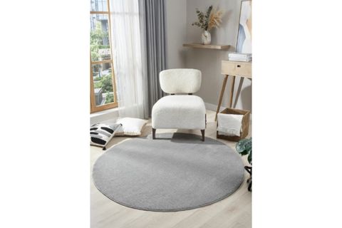 MİRA BALİ 4500 MODERN SHAGGY HALI, GRİ, 120X120