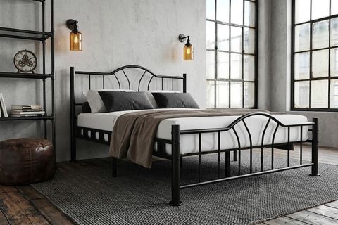 ARGİMO BELLA METAL KARYOLA, SİYAH, 180X200