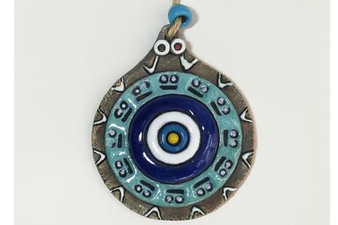 SERAMİK KABARTMALI NAZARLIK DUVAR SÜSÜ