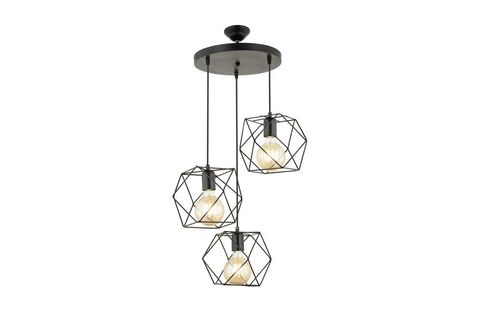 GZHOME PENA ÜÇLÜ AVİZE, SİYAH