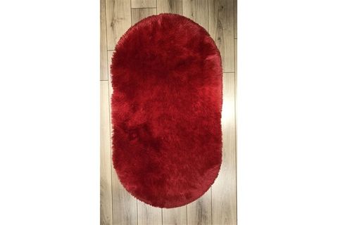 MARKAEV TAVŞAN TÜYÜ KIRMIZI OVAL HALI 70*200