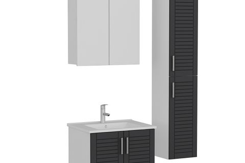 VERA BANYO DOLABI 65CM AS2K+2K2A+ETJ+BOY BEYAZ ANTRASİT