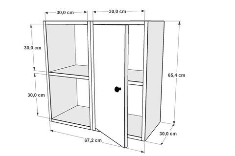 AYDIN KİTAPLIKLI RAF, DVR-1055-Ç
