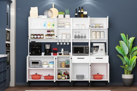 RİVA ÇOK AMAÇLI RB2 BEYAZ FIRIN BÖLMELİ AİRFRY DOLABI