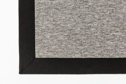 SİSAL HALI 730436 SİYAH KETEN JÜT HASIR GÖRÜNÜMLÜ KOLAY TEMİZLENEN HAV TOZ VERMEZ BORDÜRLÜ SİSAL HALI 200X300