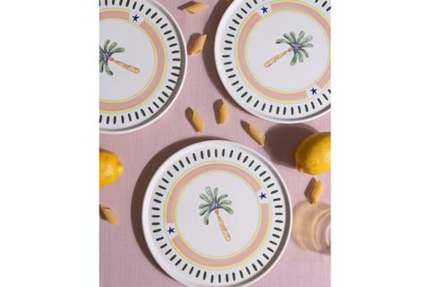 THE MİA ITALİAN SUMMER SERVİS TABAĞI 6LI SET 26 CM