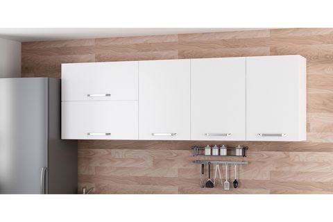 MİNAR 225 CM MUTFAK DOLABI BEYAZ 225-B1-ÜST MODÜL