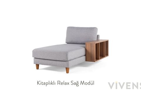 Kitaplıklı Relax Sağ Modül