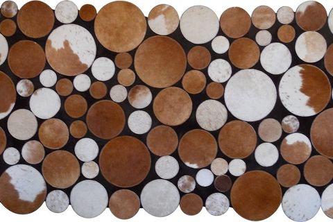PLANET DERİ PATCHWORK KARAMEL 80X300