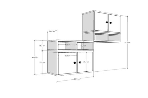 AYDIN KİTAPLIKLI RAF, HVV-DVR-1008