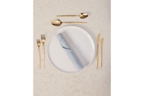 THE MİA SHİNY ÇATAL KAŞIK BIÇAK TAKIMI GOLD 24 PARÇA