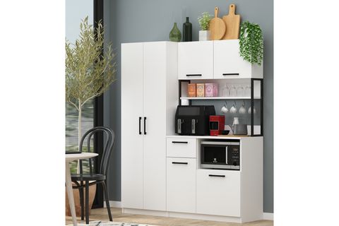 ERVİN TİBA BEYAZ AİRFRY ÇOK AMAÇLI KİLER DOLABI