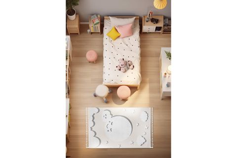 SPARKLE KREM GRİ ÇOCUK ODASI HALISI 33446A, 133X190