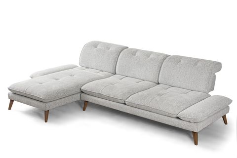 COSY KÖŞE KOLTUK, AHŞAP AYAK, SOL KÖŞE, AÇIK GRİ