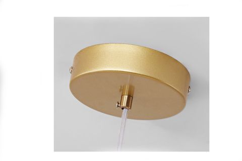 AYTEN SIRALI YEDİLİ ESKITME GOLD KASALI FÜME CAMLI AVİZE