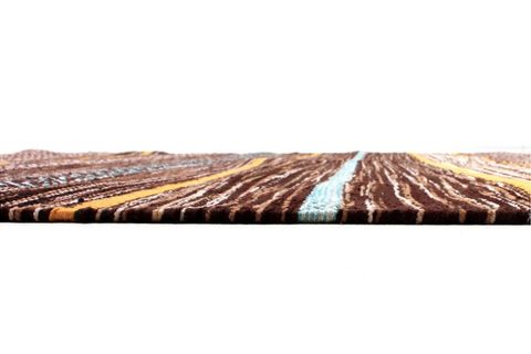 İSKANDİNAV EL DOKUMA KİLİM KAHVERENGİ 80X150