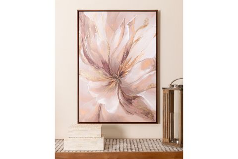 THE MİA NEUTRAL FLORAL KANVAS TABLO, 70X100 CM TBL0106