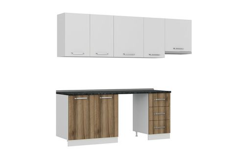 MİNAR 255 CM MUTFAK DOLABI BEYAZ DORE 255 D12