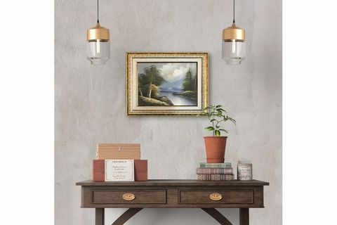 ÇERÇEVELİ ORİJİNAL YAĞLI BOYA TABLO 30X35 CM