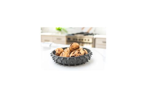 SİYAH EL YAPIMI DİKENLİ TASARIMLI TERRACOTTA KASE