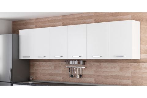 MİNAR 300 CM MUTFAK DOLABI BEYAZ 300-B2-ÜST MODÜL