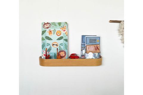 AHŞAP DOĞAL MASİF DUVAR RAFI, MEŞE