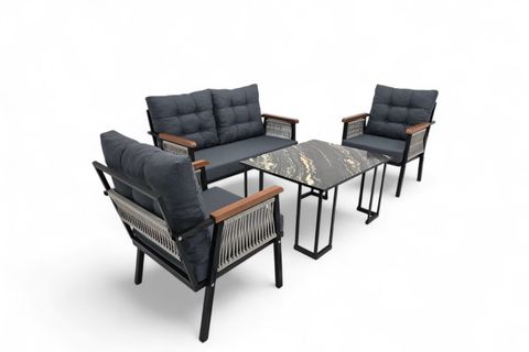 MESA İKİLİ METAL BAHÇE OTURMA TAKIMI