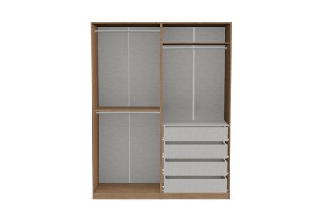 LUNA NOX GARDIROP, MEŞE, 4 KAPAKLI