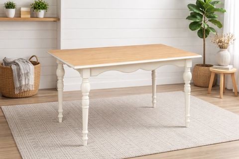 TOLEDO SABİT MASA, MEŞE BEYAZ, 125X80