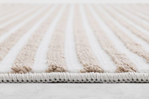 STRIPE MAKİNE HALISI, LATTE, 2, 160X230