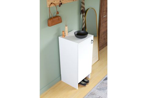 KABİ TEK KAPAKLI ÇOK AMAÇLI DOLAP, BEYAZ