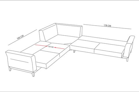 CROSBY ÇİFT BAZALI KÖŞE KOLTUK, KREM, SOL KÖŞE