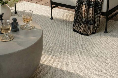 PERA HALI MİNİMALİST KREM BEYAZ SİSAL TARZI HALI FM02W 120X180 CM