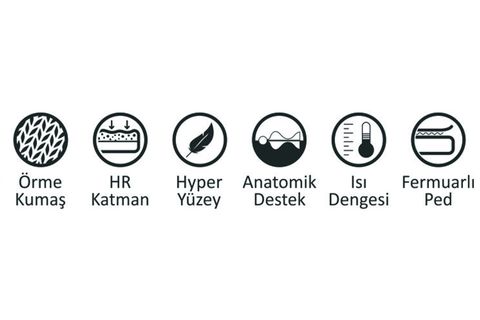 ARMİS HR SÜNGER TOPPERLİ YATAK PEDİ, 140X190