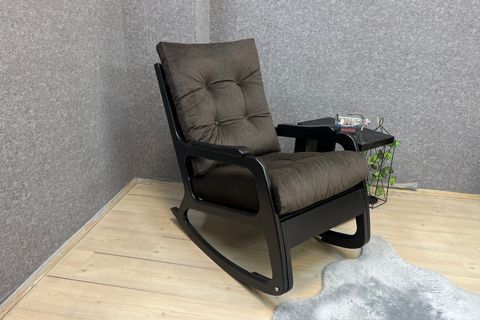 KONTES SALLANAN SANDALYE, ACI KAHVE LAKE SİYAH AYAK