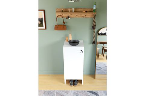 KABİ TEK KAPAKLI ÇOK AMAÇLI DOLAP, BEYAZ