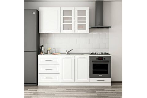 MİNAR 200 CM MEBRAN C MUTFAK DOLABI BEYAZ 200-MCB3