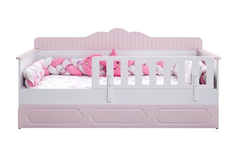 FLOWER YAVRULU MONTESSORİ KARYOLA, PEMBE