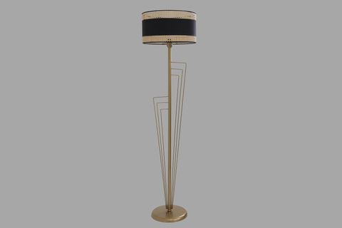 LUMEXX KELEBEK SİLİNDİR 03 RATTAN ABAJURLU LAMBADER, ESKİTME