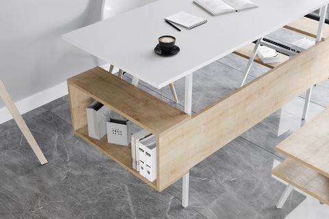 LAGOMOOD İRONY JOLİNE OFİS TAKIMI, MEŞE BEYAZ