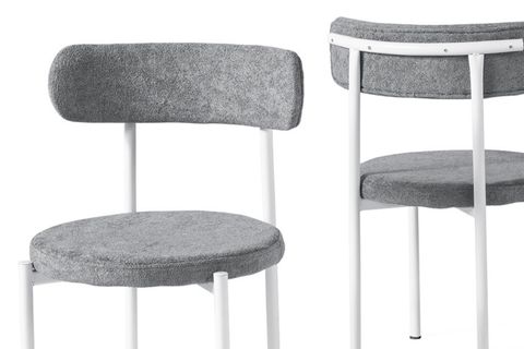 ALFA METAL İKİLİ MUTFAK SANDALYESİ, BEYAZ GRİ